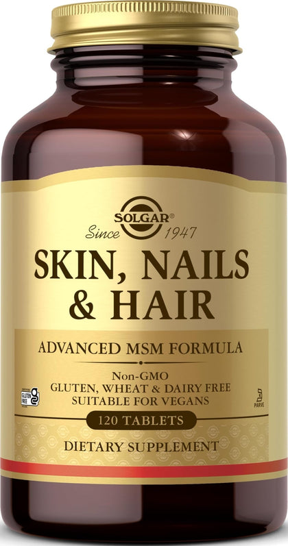 Solgar Peau, Cheveux & Ongles 120 comprimés, vue avant