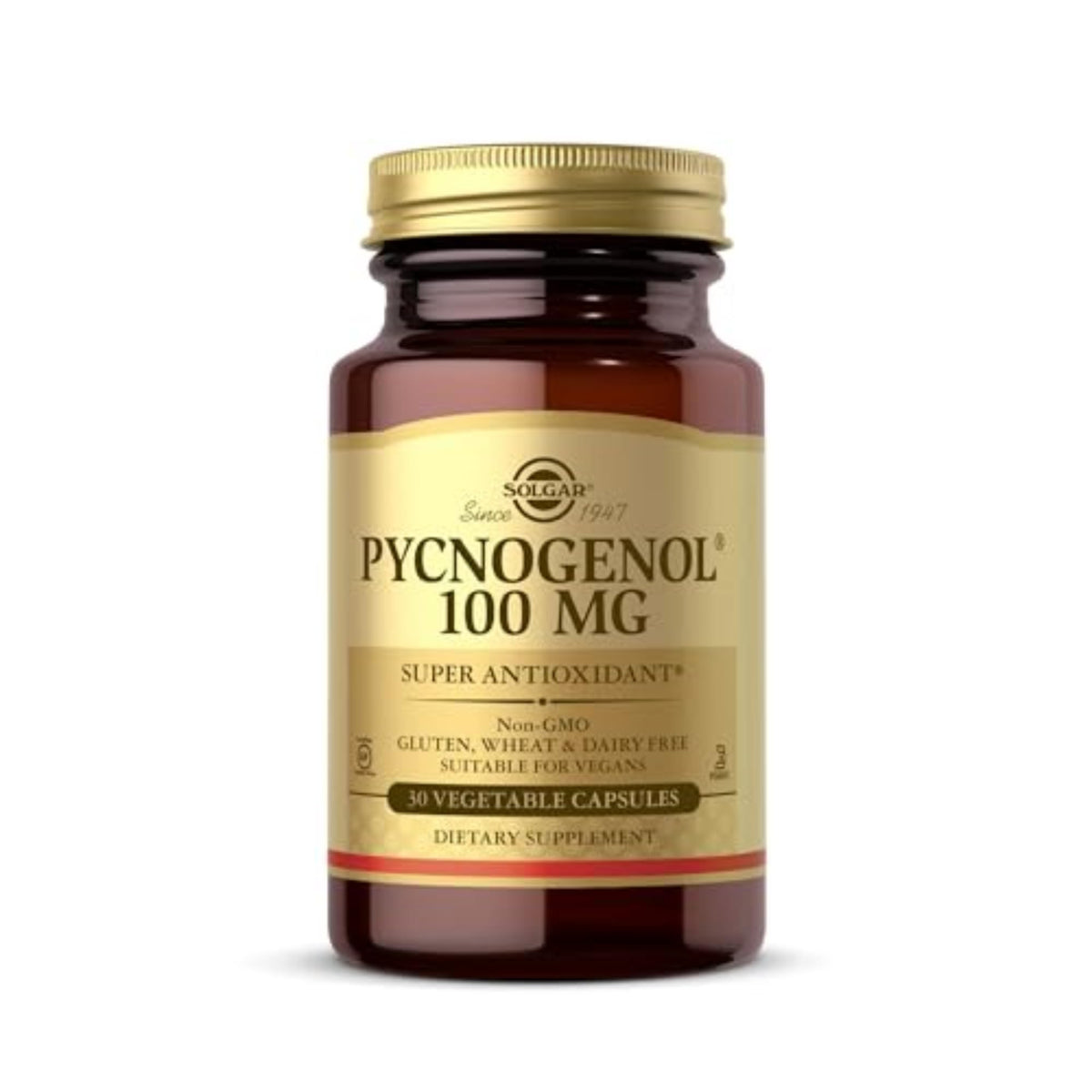 Solgar Pycnogenol 100 mg capsules végétales vue de face