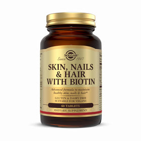 Solgar Skin, Nails & Hair 60 comprimés vue de face