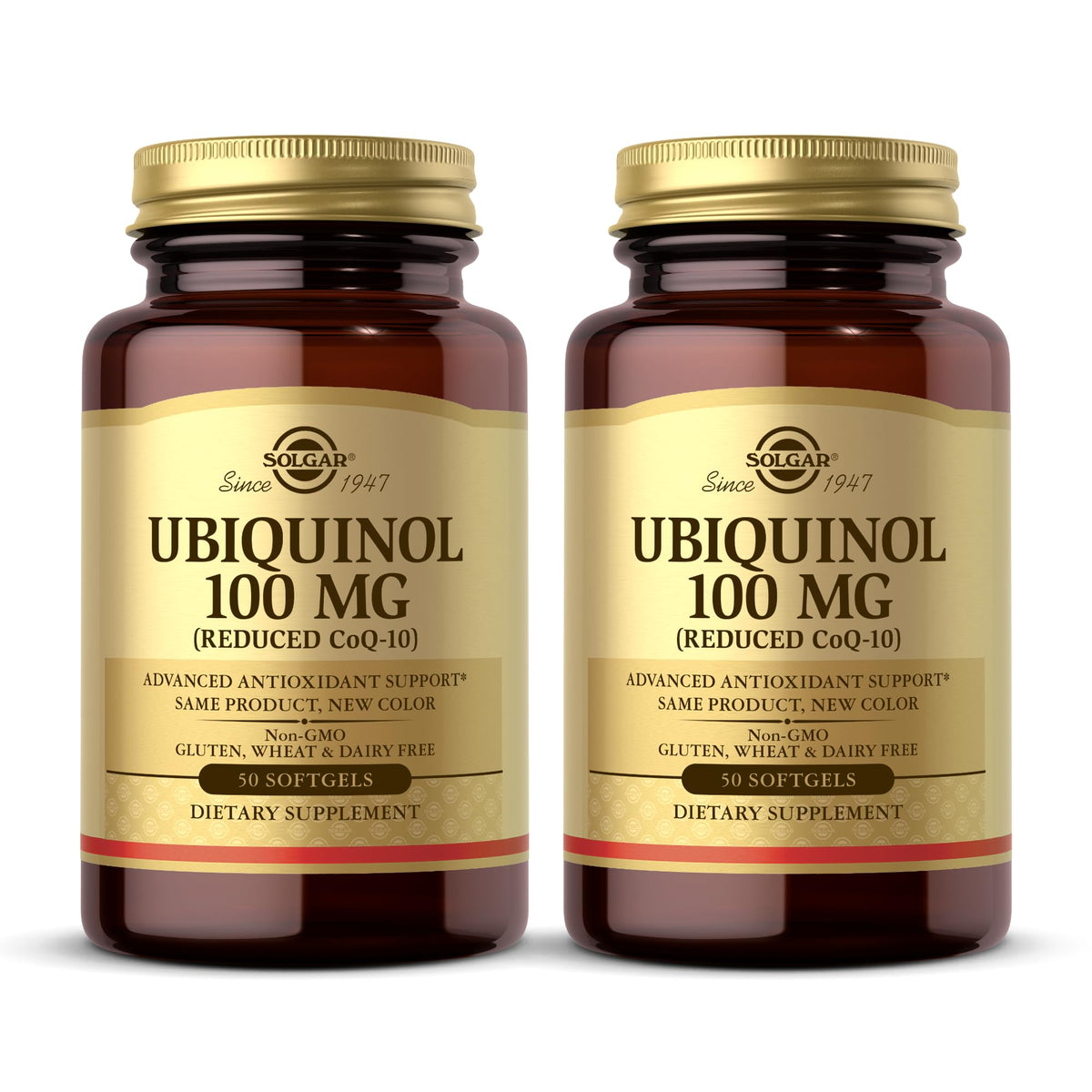 Solgar Ubiquinol 100 mg 50 gélules, vue de l'emballage avant