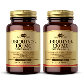 Solgar Ubiquinol 100 mg 50 gélules, vue de l'emballage avant