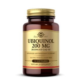 Solgar Ubiquinol 200 mg gélules molles vue de face