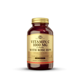 Solgar Vitamine C 1000 mg avec Églantier, 250 comprimés, vue de face