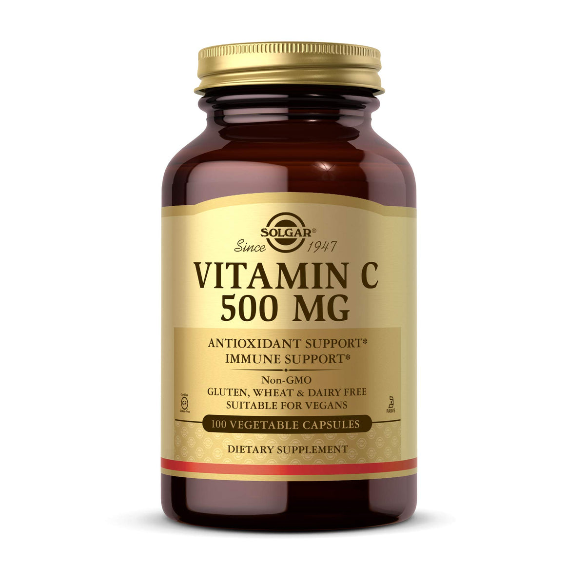 Solgar Vitamine C 500 mg Capsules Végétales - vue de face