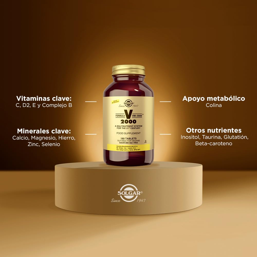 Solgar VM-2000 Multivitamines sur une table