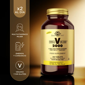 Solgar VM-2000 Multivitamines, vue arrière de l'emballage
