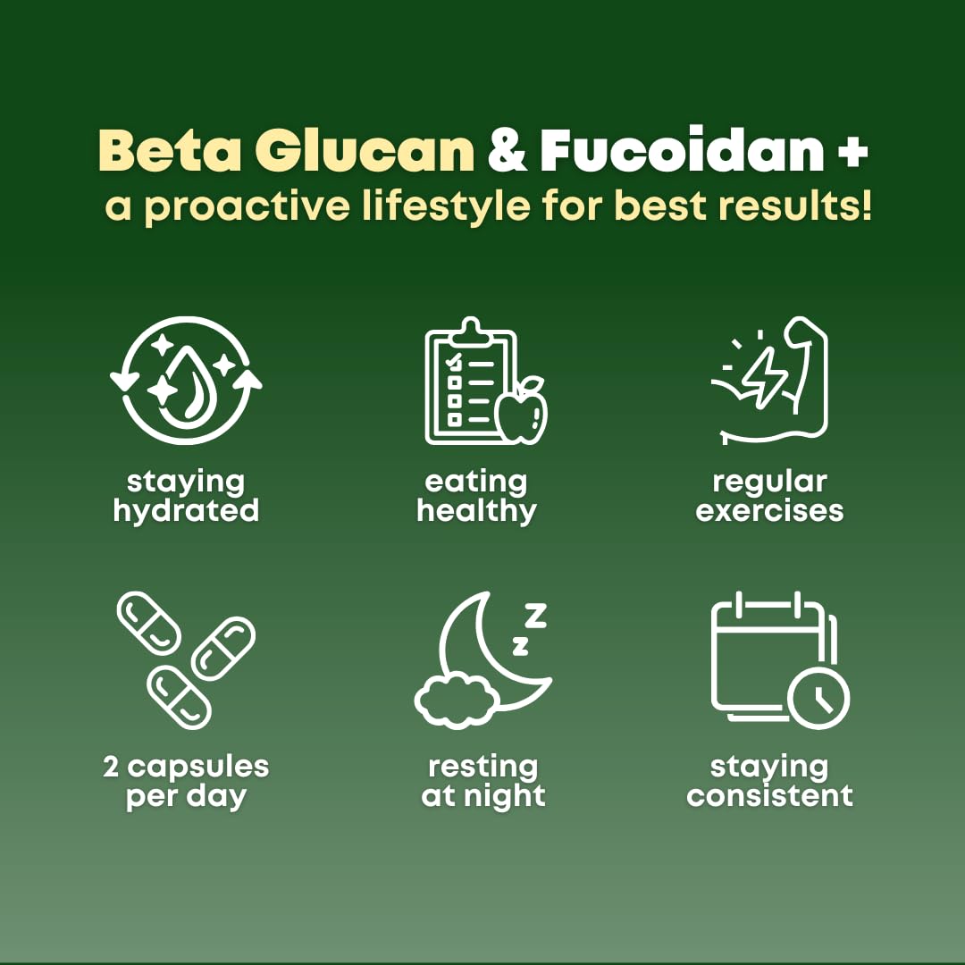 SOLNUVI Beta Glucan & Fucoidan ingrédients principaux