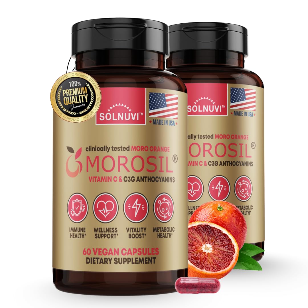 SOLNUVI Morosil 400mg Extrait d'Orange Sanguine Capsules végétales