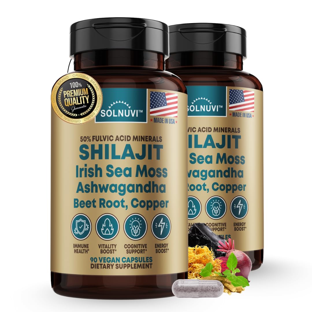 SOLNUVI Shilajit capsules 90 unités avec packaging