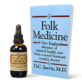 Solution d'Iode à 2% J. CROW'S et livre de médecine traditionnelle