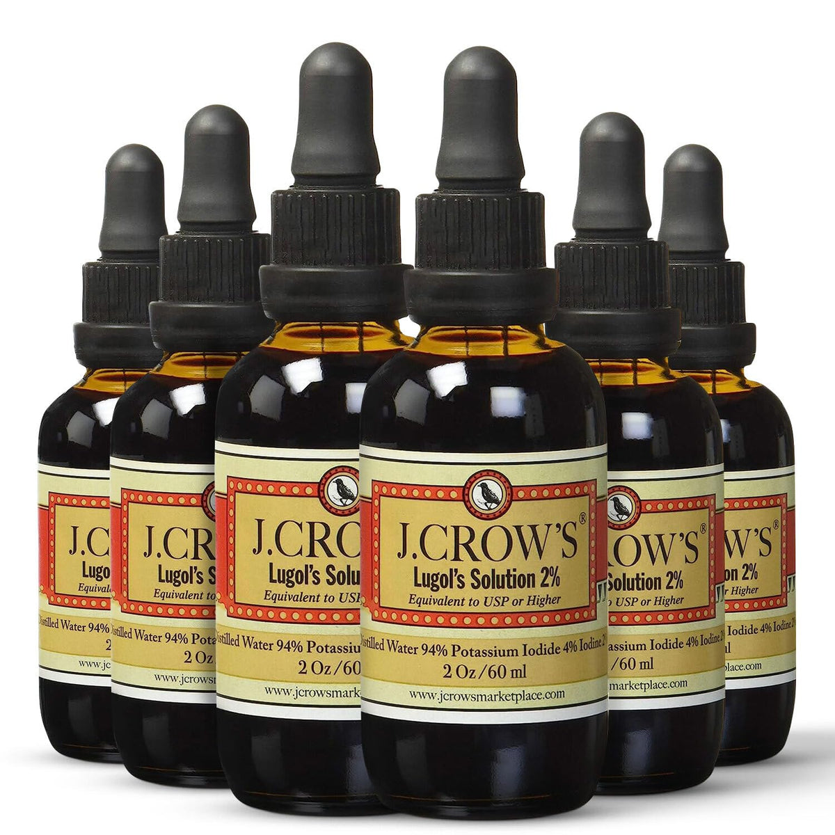 Solution de Lugol 2% de J. CROW'S en flacon de 60 ml