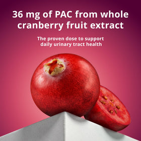 Solv Wellness Cranberry 36 mg PAC capsules dans un verre d'eau