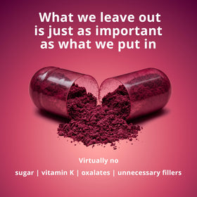 Solv Wellness Cranberry 36 mg PAC et ingrédients sur la table