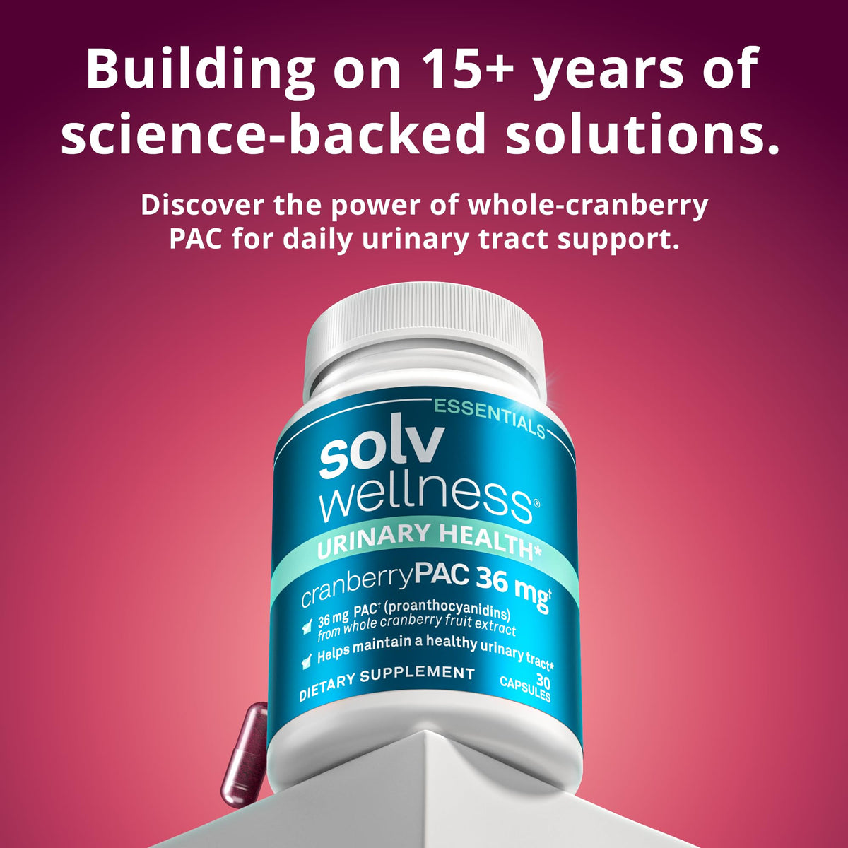 Solv Wellness Cranberry 36 mg PAC vue de côté
