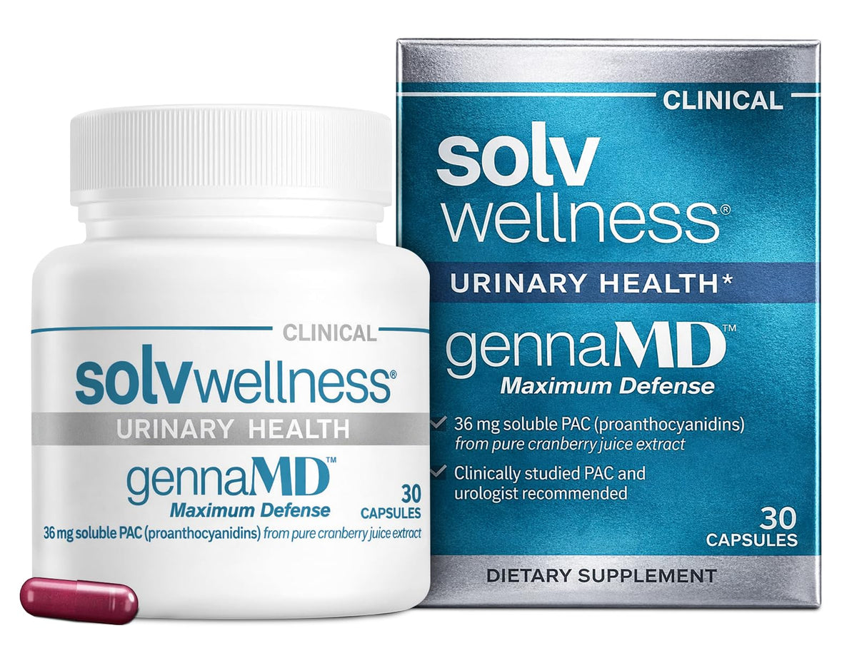 Solv Wellness GennaMD complément alimentaire canneberge 36 mg vue avant