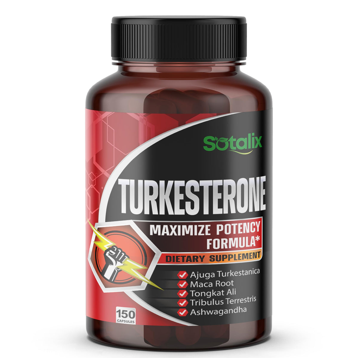 SOTALIX SUPPLEMENT Ultra Turkesterone 800 mg flacon avant