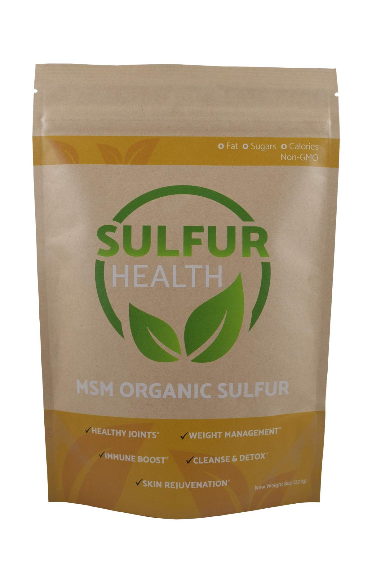 Soufre organique MSM Sulfur Health 99,9% pur en sachet