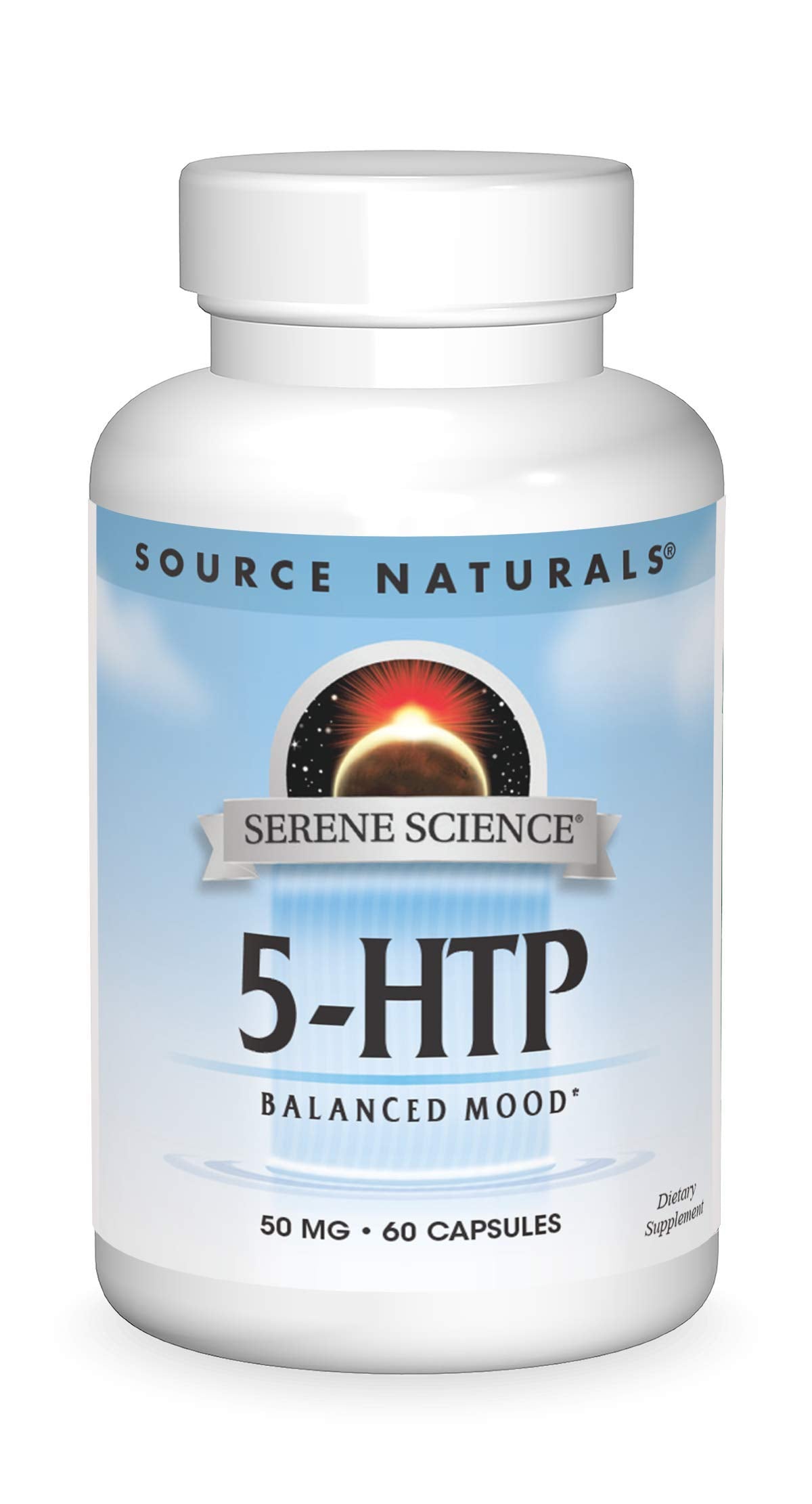 Source Naturals 5-HTP 50 mg 60 capsules vue de face