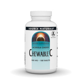 Source Naturals Acerola C 500 mg comprimés à mâcher, vue de face