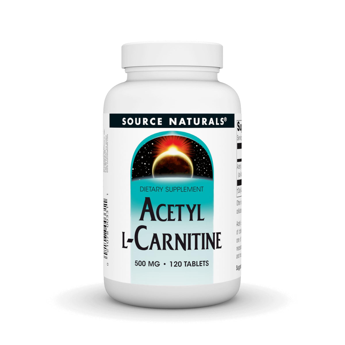 Source Naturals Acetyl L-Carnitine 500 mg comprimés vue de face