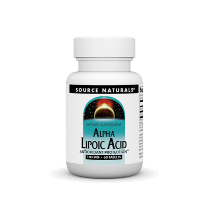 Source Naturals Acide Alpha-Lipoïque 100 mg boîte avant