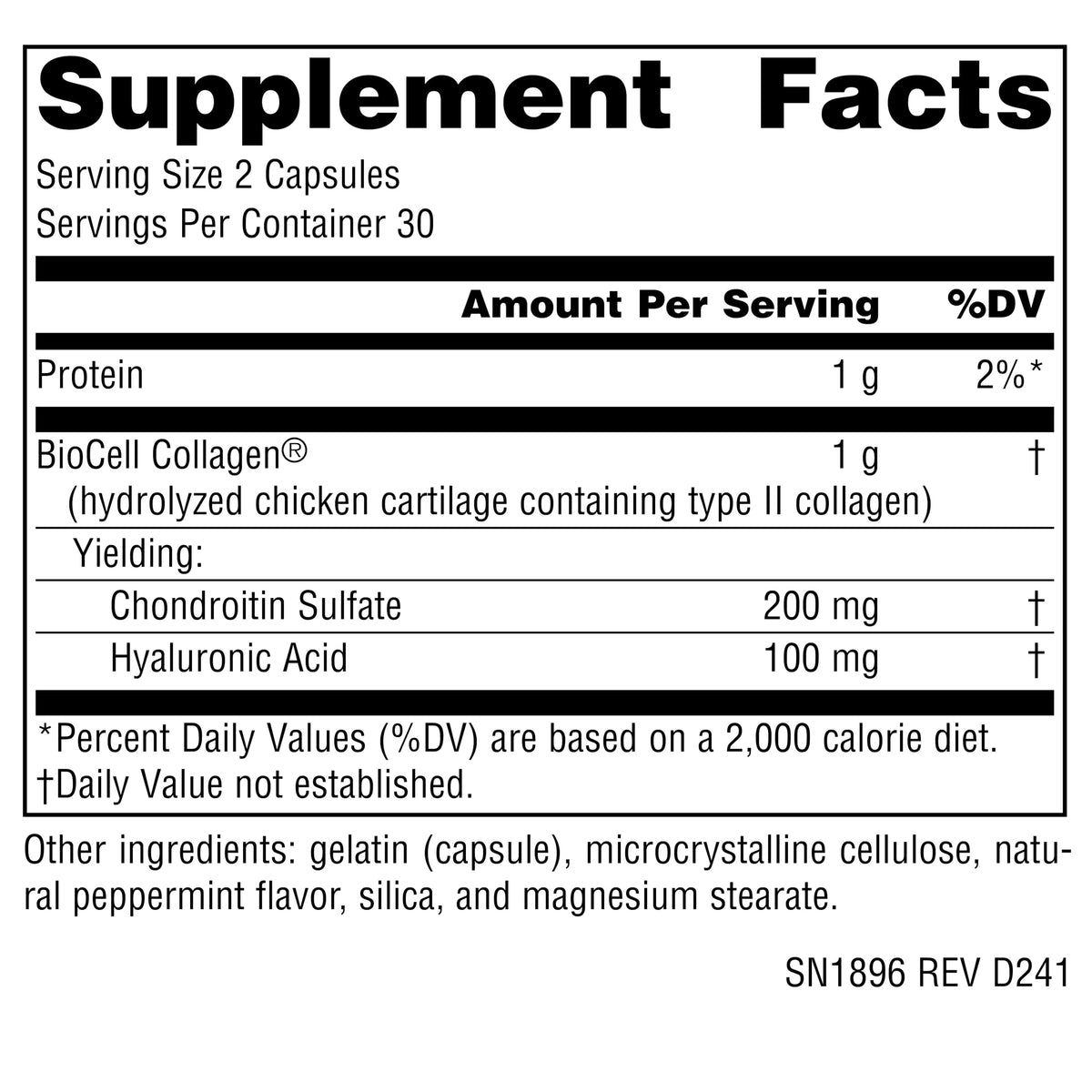 Source Naturals Acide Hyaluronique 50 mg - Boîte ouverte avec capsules