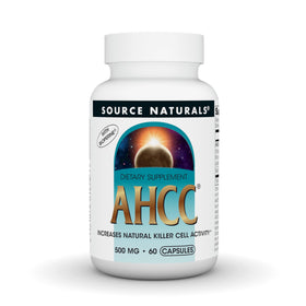 Source Naturals AHCC 500 mg 60 capsules, vue de face