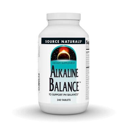 Source Naturals Alkaline Balance 240 Tablettes vue de face
