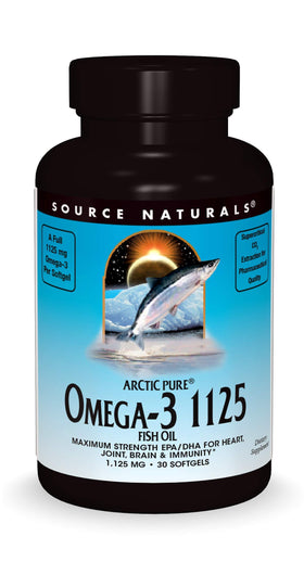 Source Naturals ArcticPure® Omega-3 Huile de Poisson 1125 mg gélules