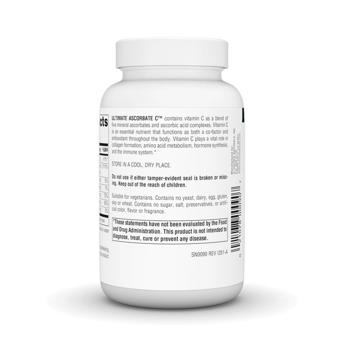 Source Naturals Ascorbate C 4 oz Poudre en utilisation dans un verre d'eau