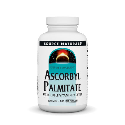 Source Naturals Ascorbyl Palmitate 500 mg 180 Capsules vue avant
