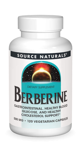 Source Naturals Berberine 500 mg 120 capsules végétariennes vue de face