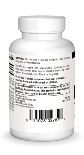 Source Naturals Berberine 500 mg capsules végétariennes