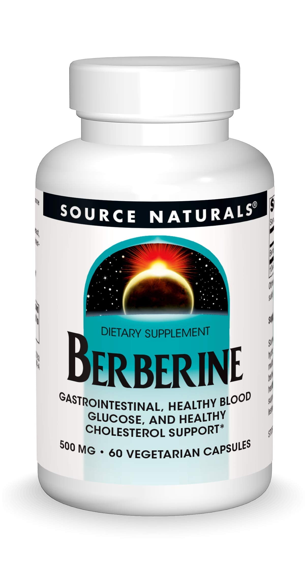 Source Naturals Berberine 500 mg gélules végétariennes vue de face