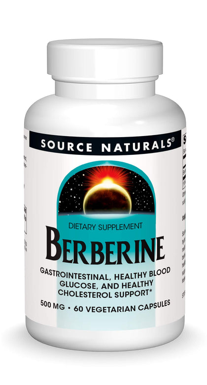 Source Naturals Berberine 500 mg gélules végétariennes vue de face