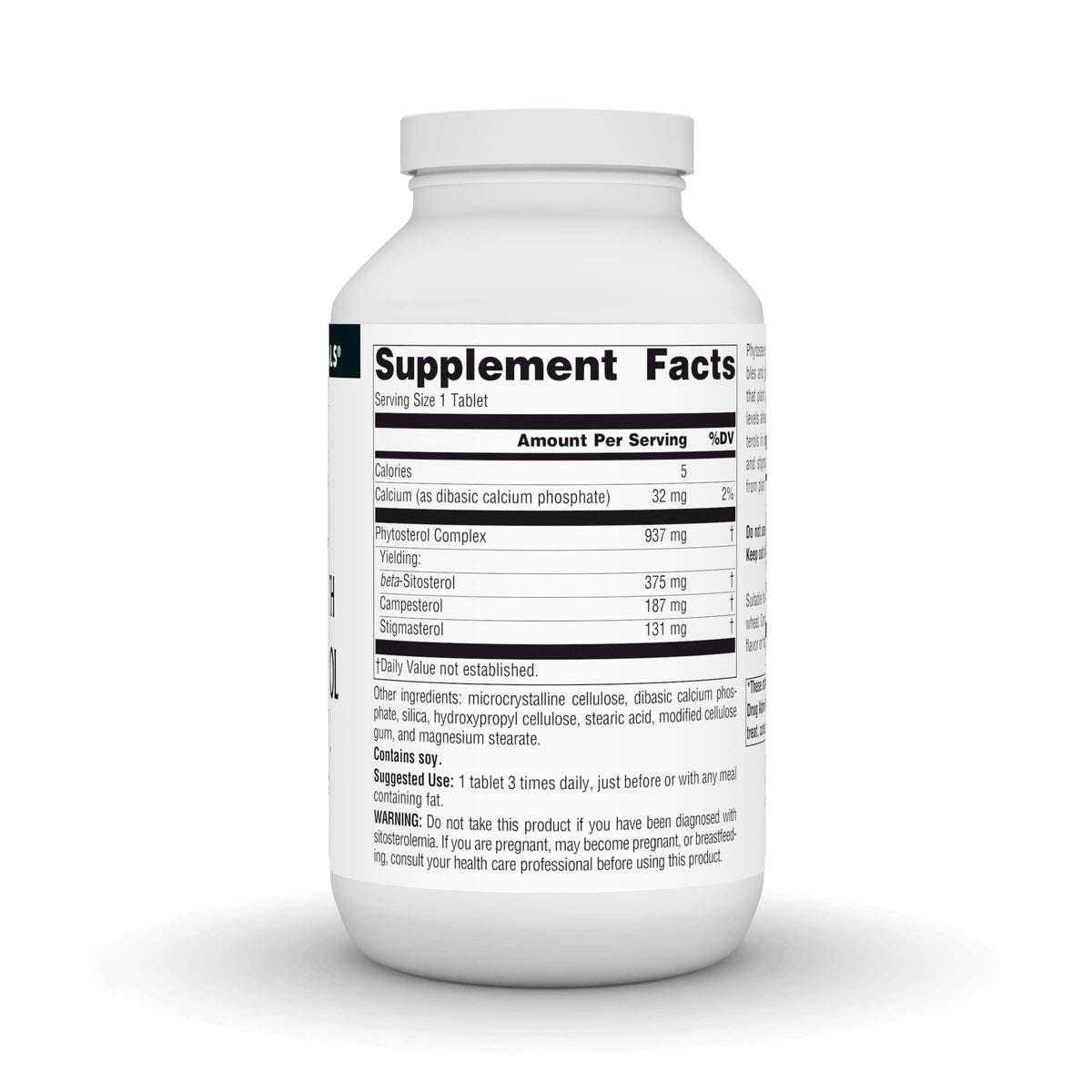 Source Naturals Beta Sitosterol 375mg 240 Tablettes avec étiquette