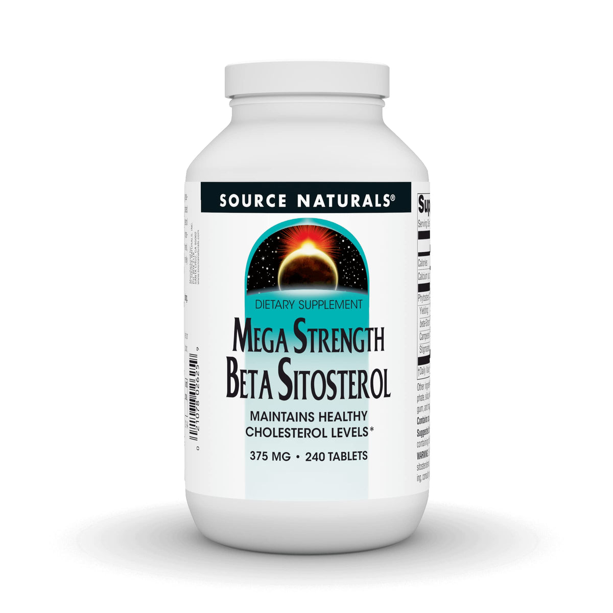 Source Naturals Beta Sitosterol 375mg 240 Tablettes vue avant