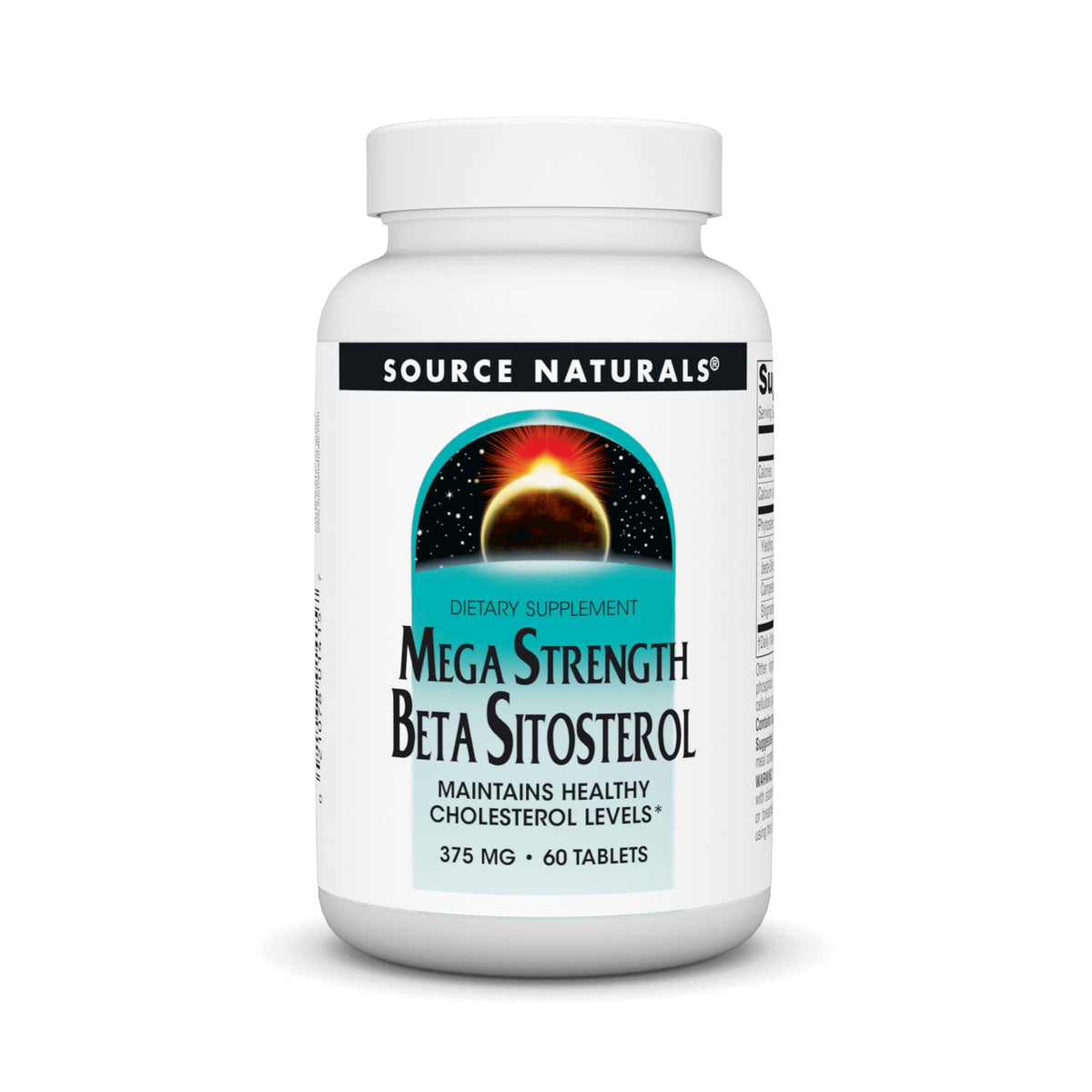 Source Naturals Beta Sitosterol 375mg boîte de 60 comprimés vue de face