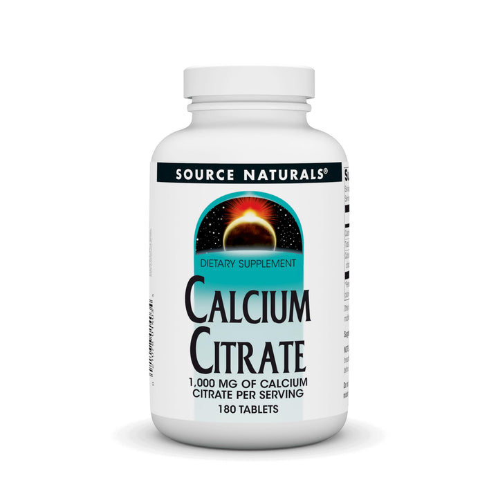 Source Naturals Calcium Citrate 1000 mg 180 comprimés - vue avant