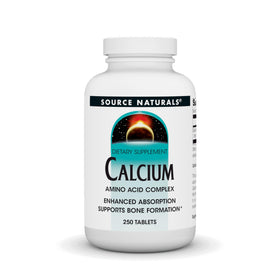 Source Naturals Calcium Complexe Amino Acides 250 Comprimés - vue avant