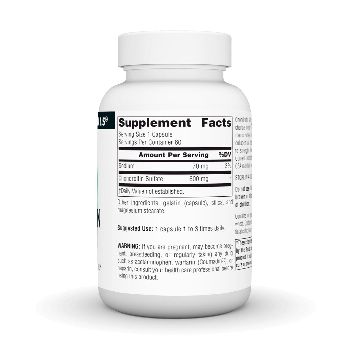 Source Naturals Chondroitin Sulfate 60 capsules packaging