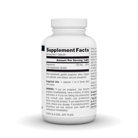 Source Naturals Citrate de Magnésium 133 mg capsules ouvertes
