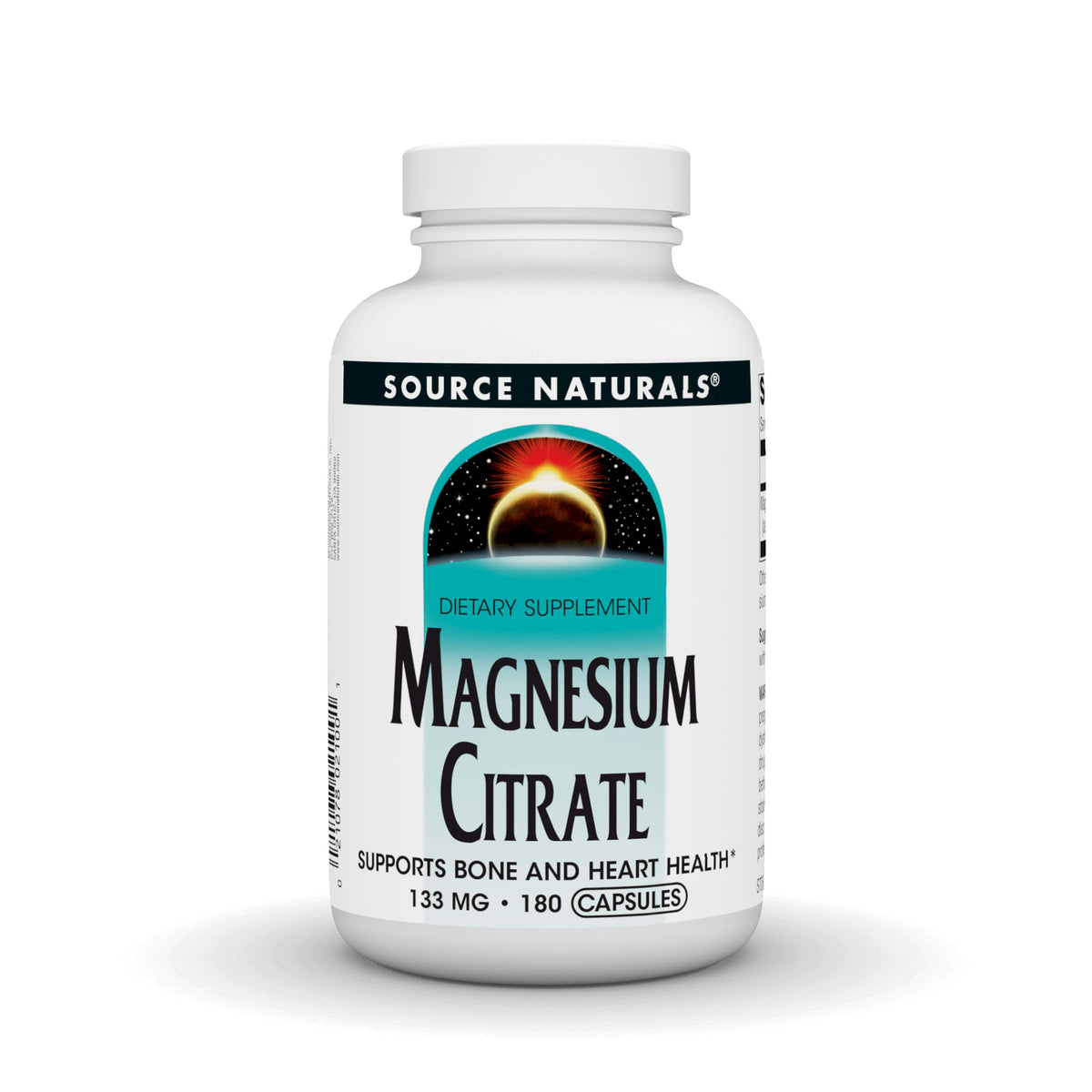 Source Naturals Citrate de Magnésium 133 mg flacon de 180 capsules