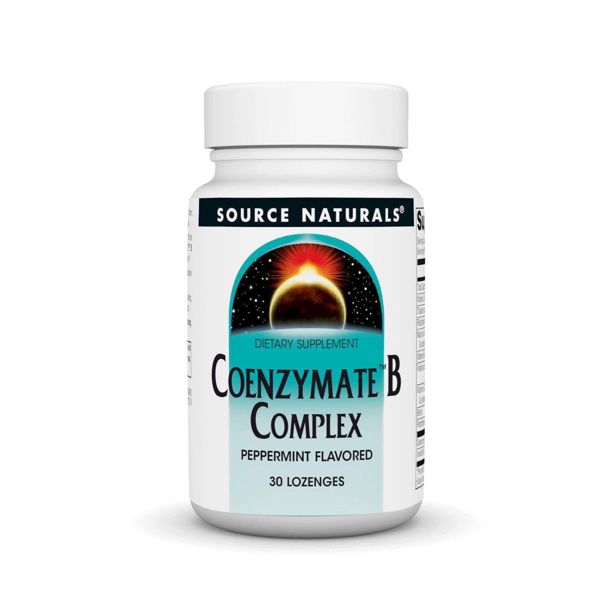 Source Naturals Coenzymate B Complex 30 comprimés à dissoudre, vue avant