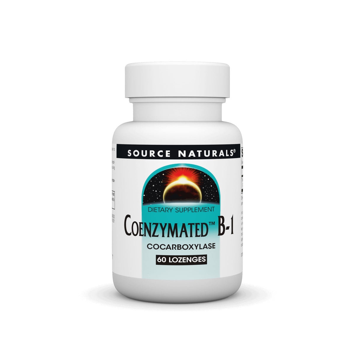 Source Naturals Coenzymated B-1 60 pastilles vue de face