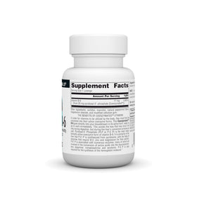 Source Naturals Coenzymated B-6 25mg comprimés sur une table
