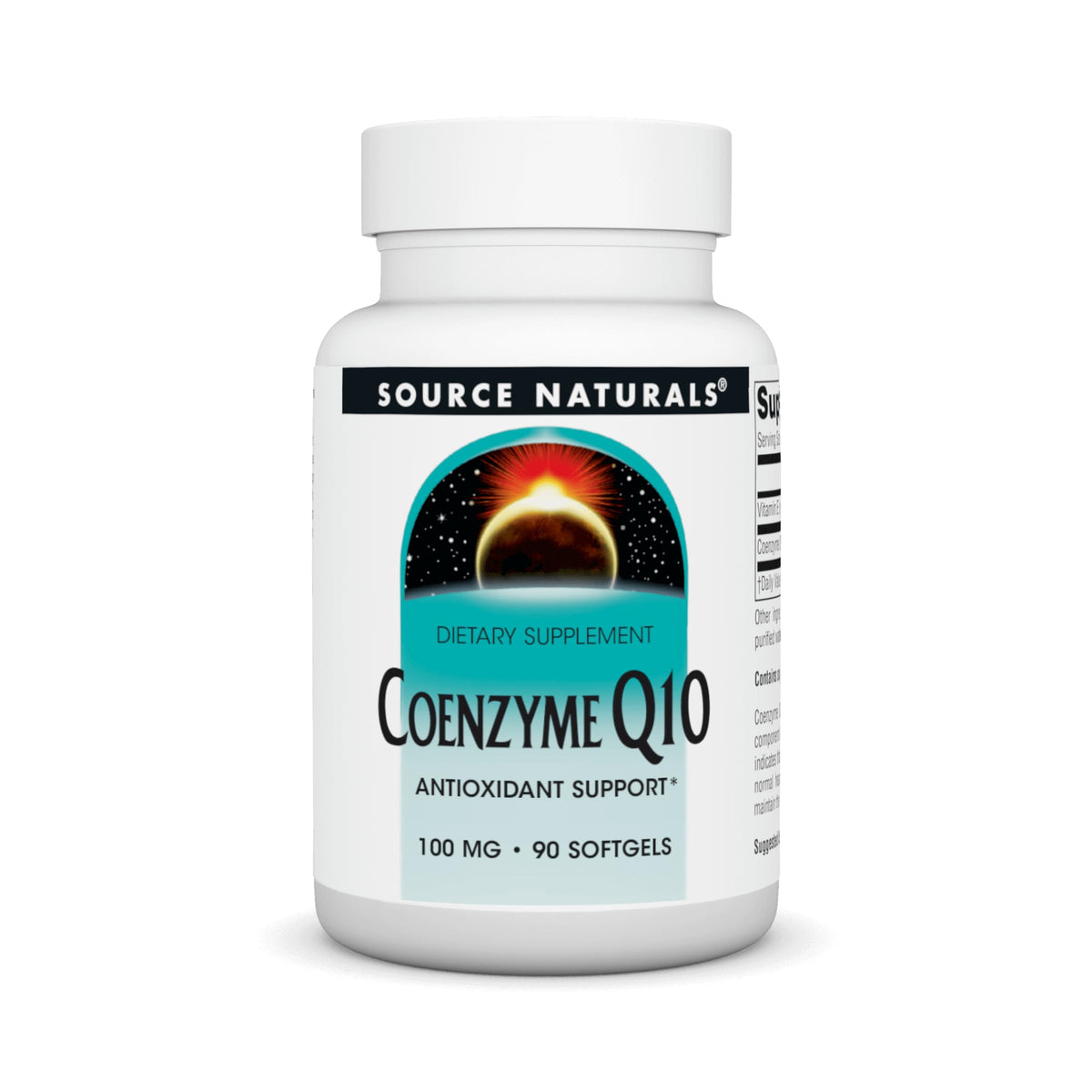 Source Naturals Coenzyme Q10 90 gélules molles vue de face