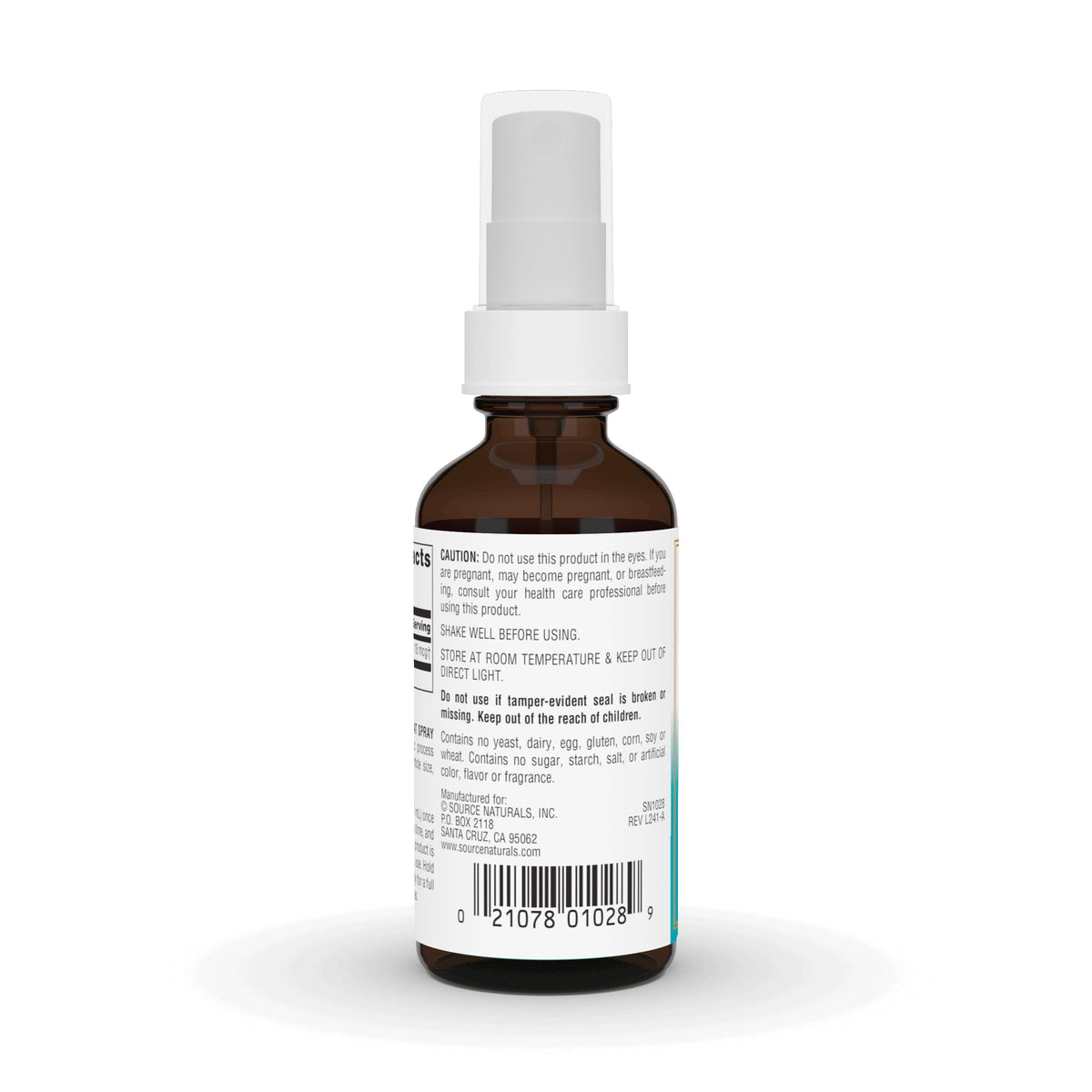 Source Naturals Colloidal Silver Spray 2 oz côté