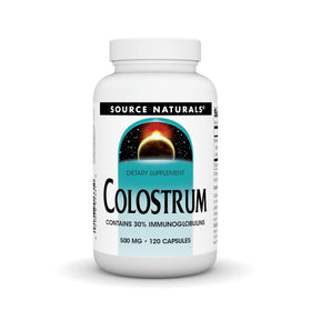 Source Naturals Colostrum 500 mg 120 Capsules vue de face