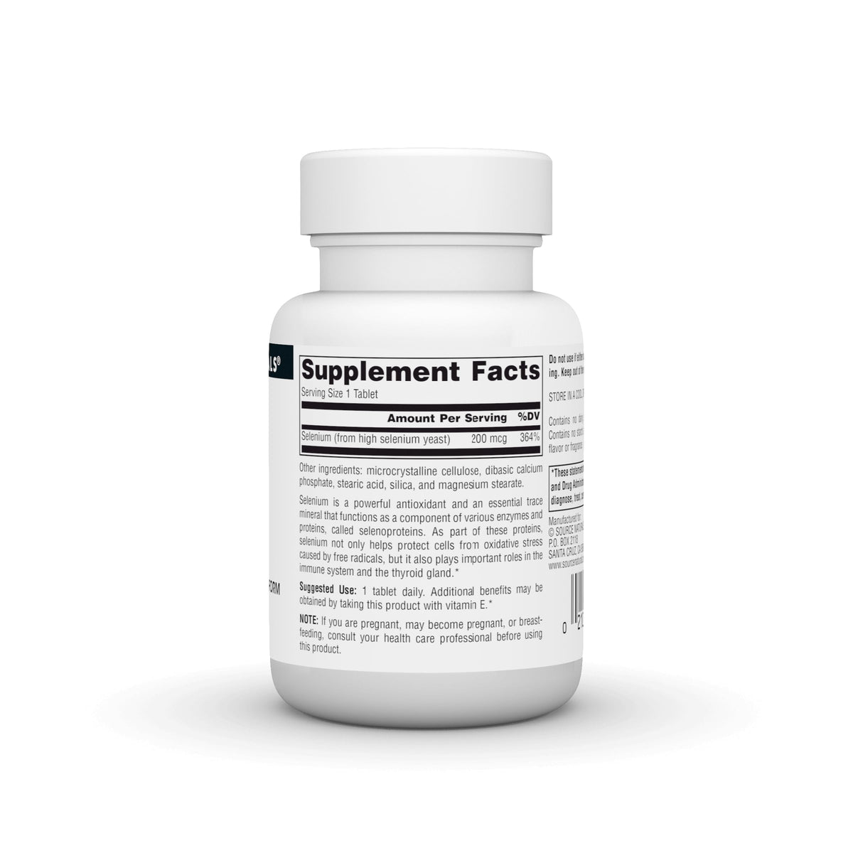 Source Naturals Complément Alimentaire Sélénium 200 mcg - emballage